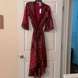 Japna Floral Wrap Dress